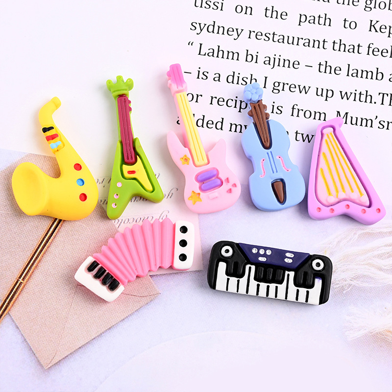 10pcs Cartoon Kawaii Resin Min - Musical Instruments Cartoon review and price