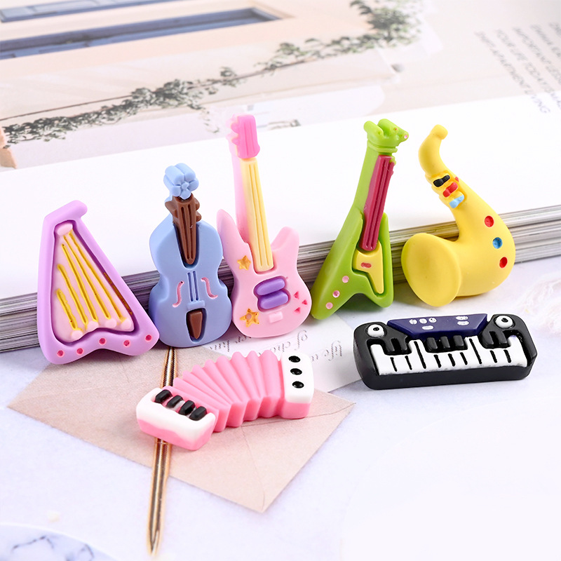 10pcs Cartoon Kawaii Resin Min - Musical Instruments Cartoon review and price