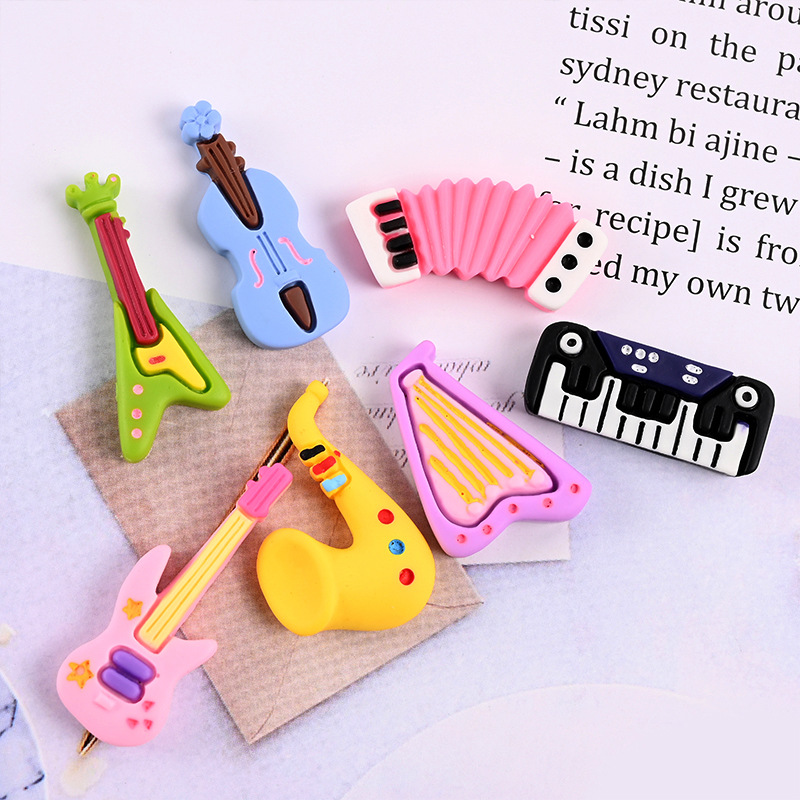 10pcs Cartoon Kawaii Resin Min - Musical Instruments Cartoon review and price