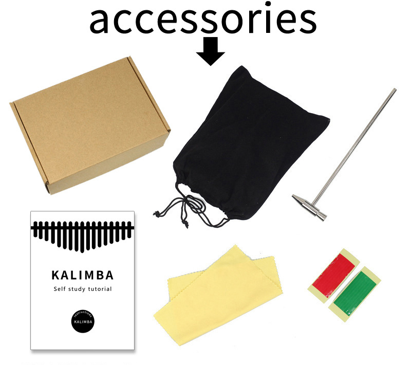 Colorful 21 Key Kalimba Kids C - Musical Instruments Cartoon review and price