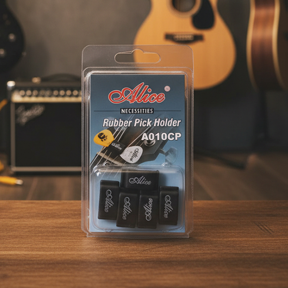 Alice Black Rubber Pick Holder - Musical Instrument Fagot review and price