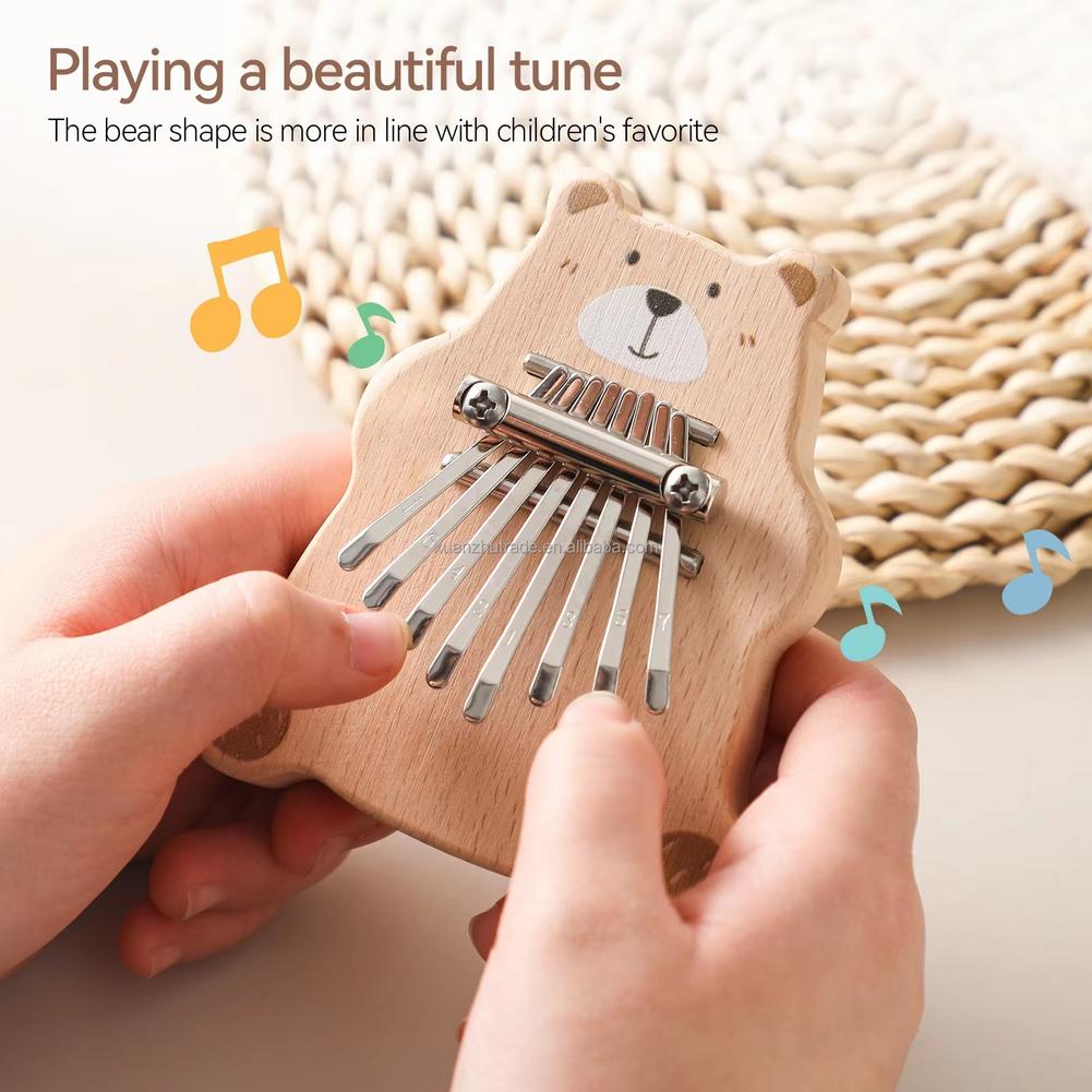 8 Key Mini Kalimba Portable Th - Musical Instruments Cartoon review and price