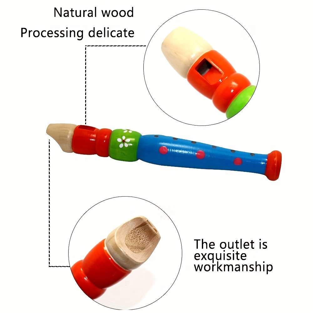 1pc Wooden Flute 6-Hole Colorf - Musical Instruments Cartoon review and price