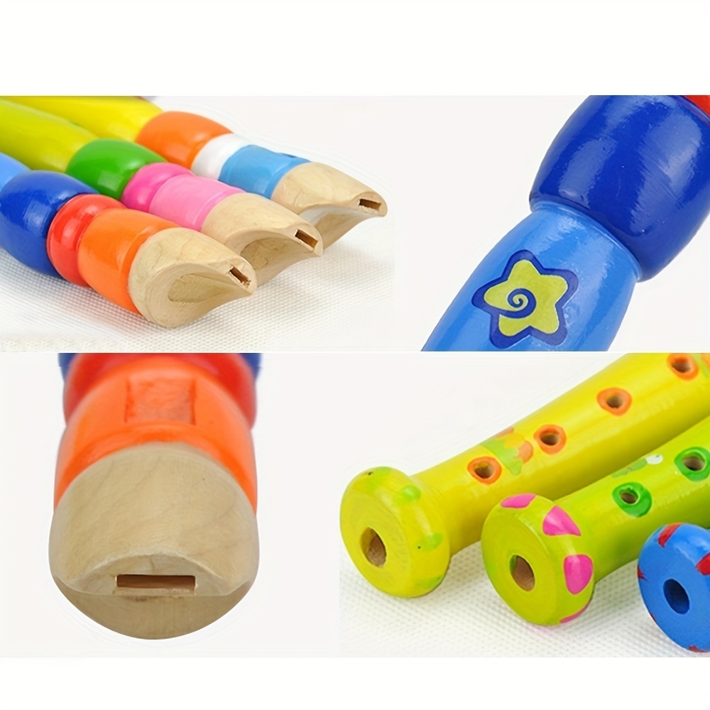 1pc Wooden Flute 6-Hole Colorf - Musical Instruments Cartoon review and price