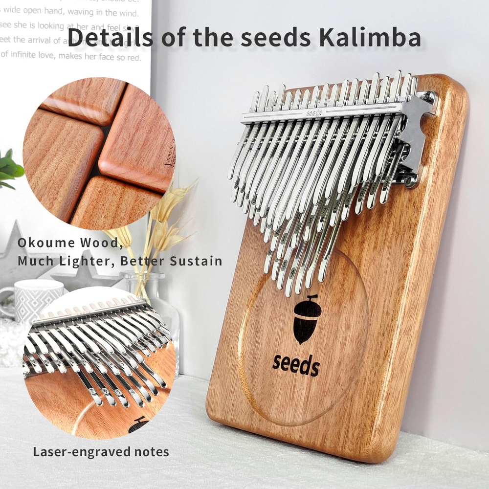 Seeds 41 Keys Chromatic Kalimb - Musical Instrument Tabla review and price