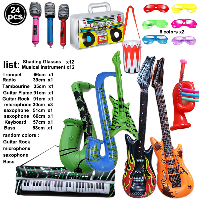 Inflatable Rock Star Toy Set I - Musical Instrument Saxophone review and price