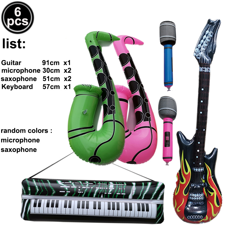 Inflatable Rock Star Toy Set I - Musical Instrument Saxophone review and price