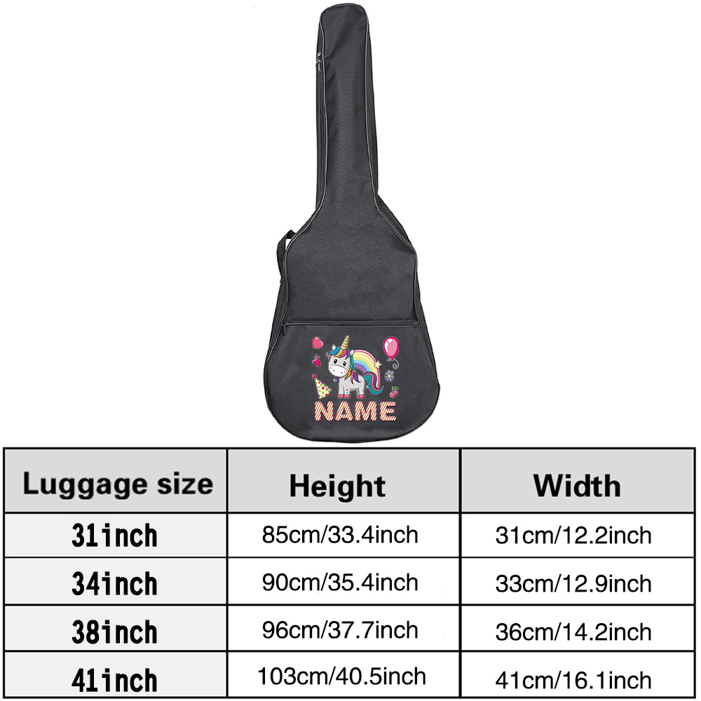 Customized Name Guitar Bag 36- - Musical Instrument And Names review and price