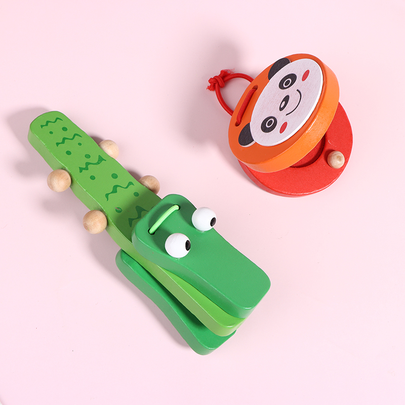 1Pc Kids Cartoon Wooden Crocod - Musical Instruments Cartoon review and price