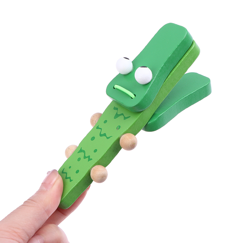 1Pc Kids Cartoon Wooden Crocod - Musical Instruments Cartoon review and price