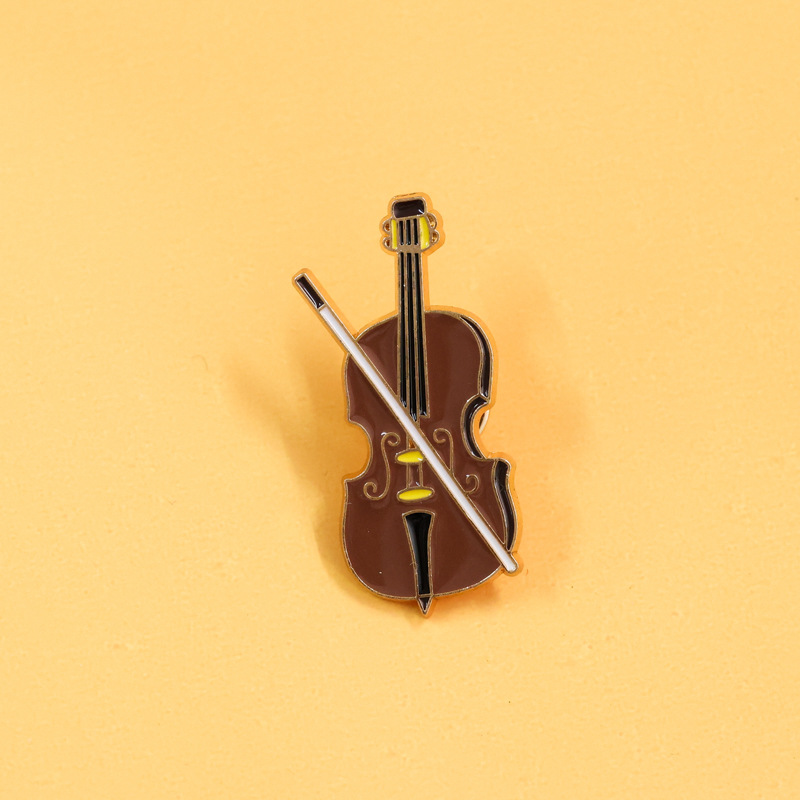 Cartoon Violin Enamel Pin Badg - Musical Instruments Cartoon review and price