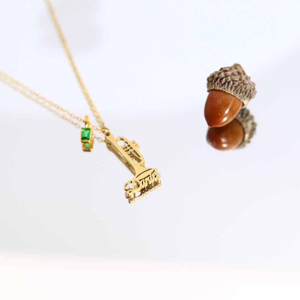 Custom Name Trumpet Necklace S - Musical Instrument And Names review and price
